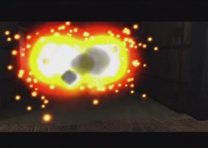 An explosion in-game.