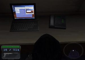 Windows XP desktop in-game.